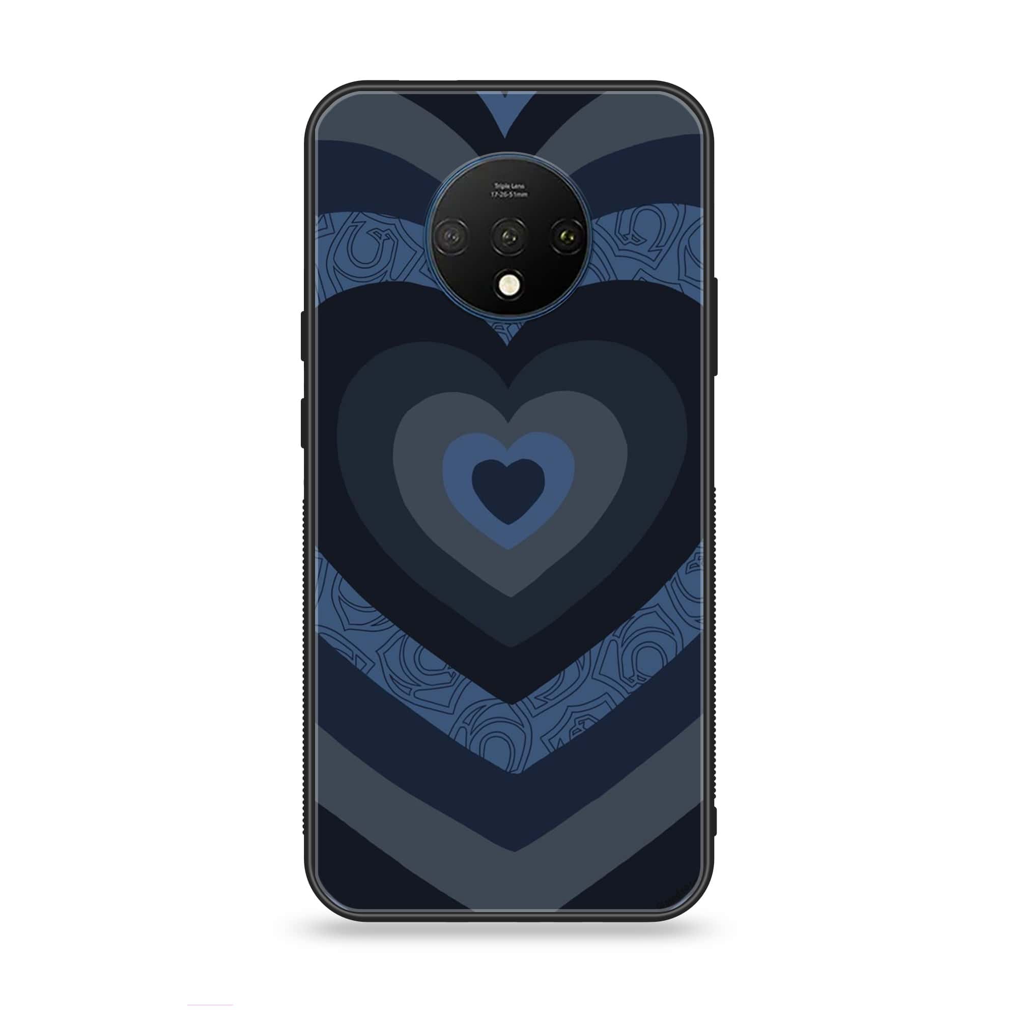 OnePlus 7T - Heart Beat Series 2.0 - Premium Printed Glass soft Bumper shock Proof Case