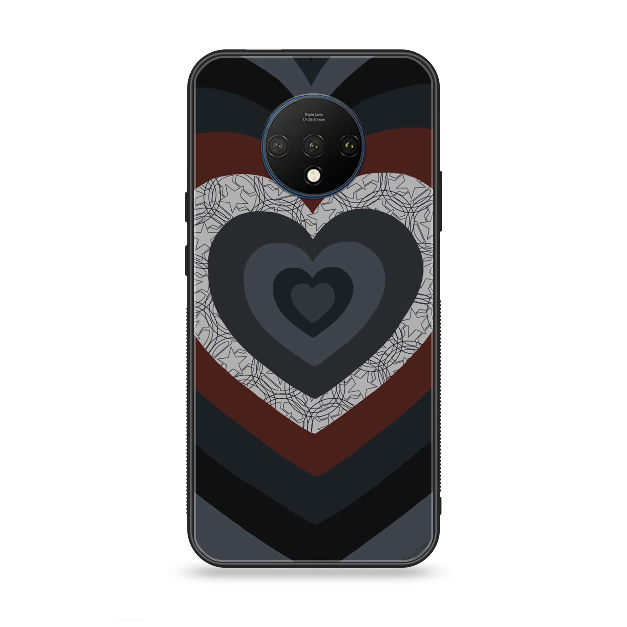 OnePlus 7T - Heart Beat Series 2.0 - Premium Printed Glass soft Bumper shock Proof Case