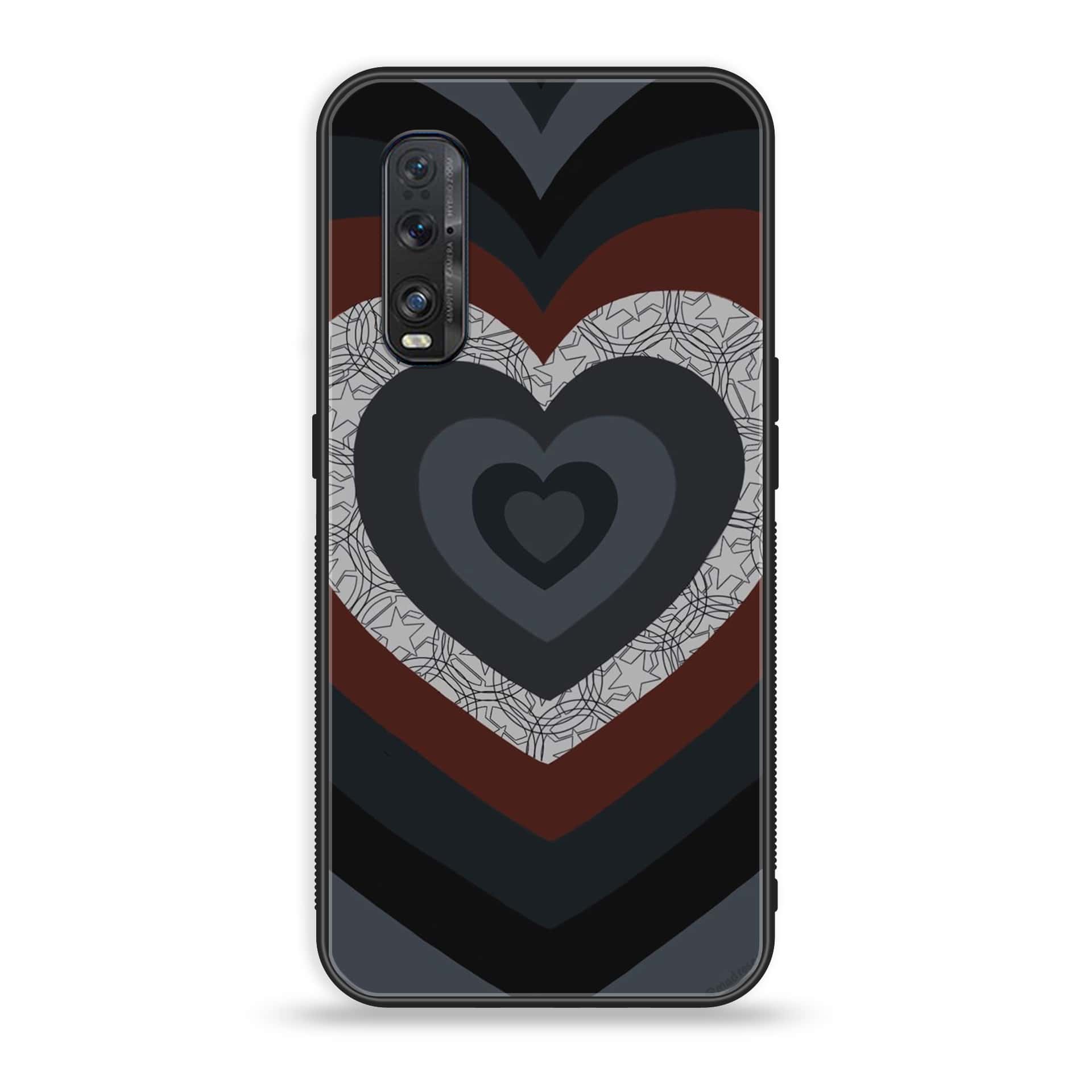 Oppo Find X2 - Heart Beat Series 2.0 - Premium Printed Glass soft Bumper shock Proof Case