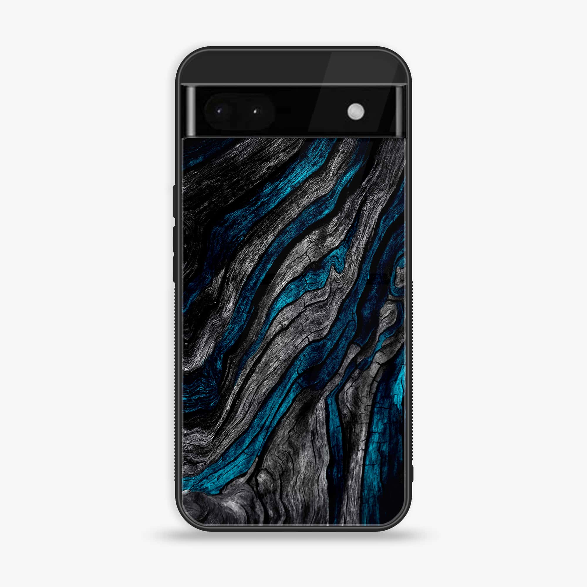 Google Pixel 6A - Liquid Marble Series - Premium Printed Glass soft Bumper shock Proof Case