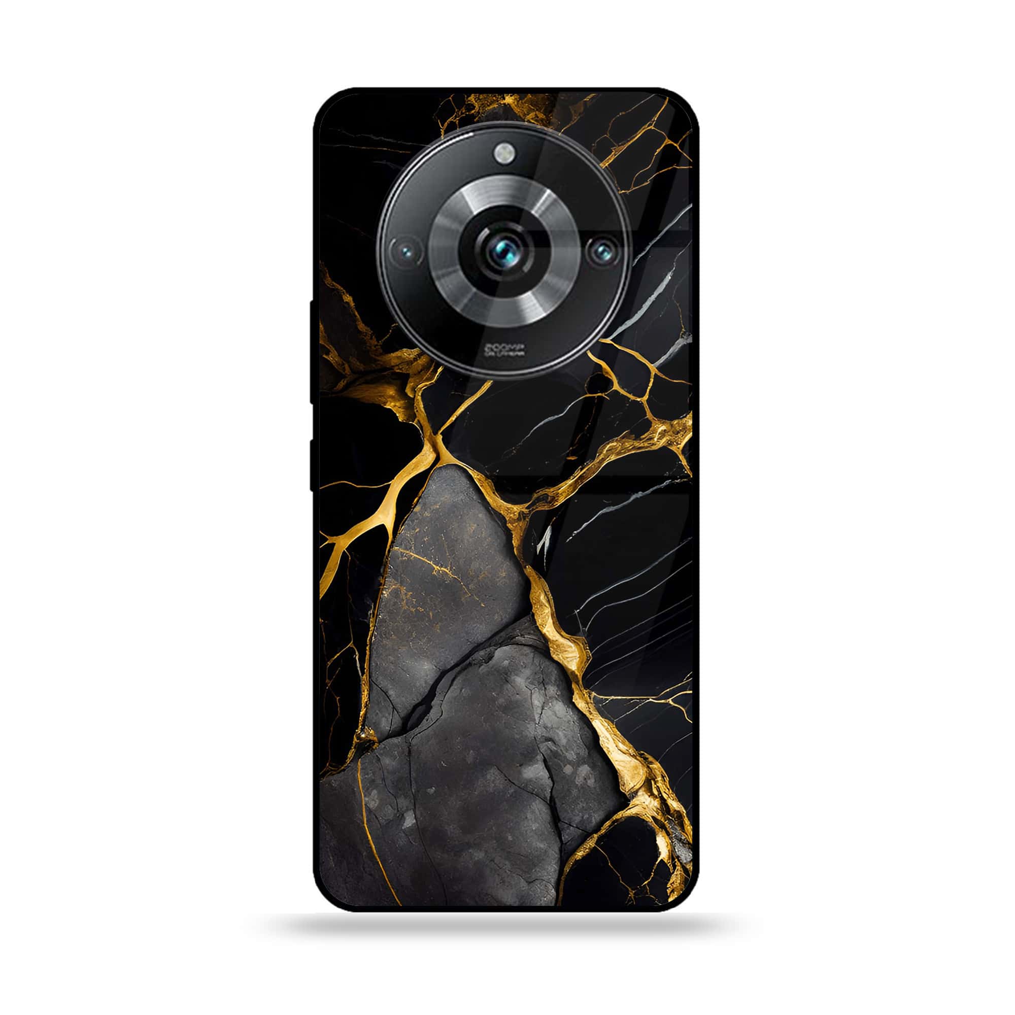 Realme 11 Pro Plus - Liquid Marble Series - Premium Printed Glass soft Bumper shock Proof Case