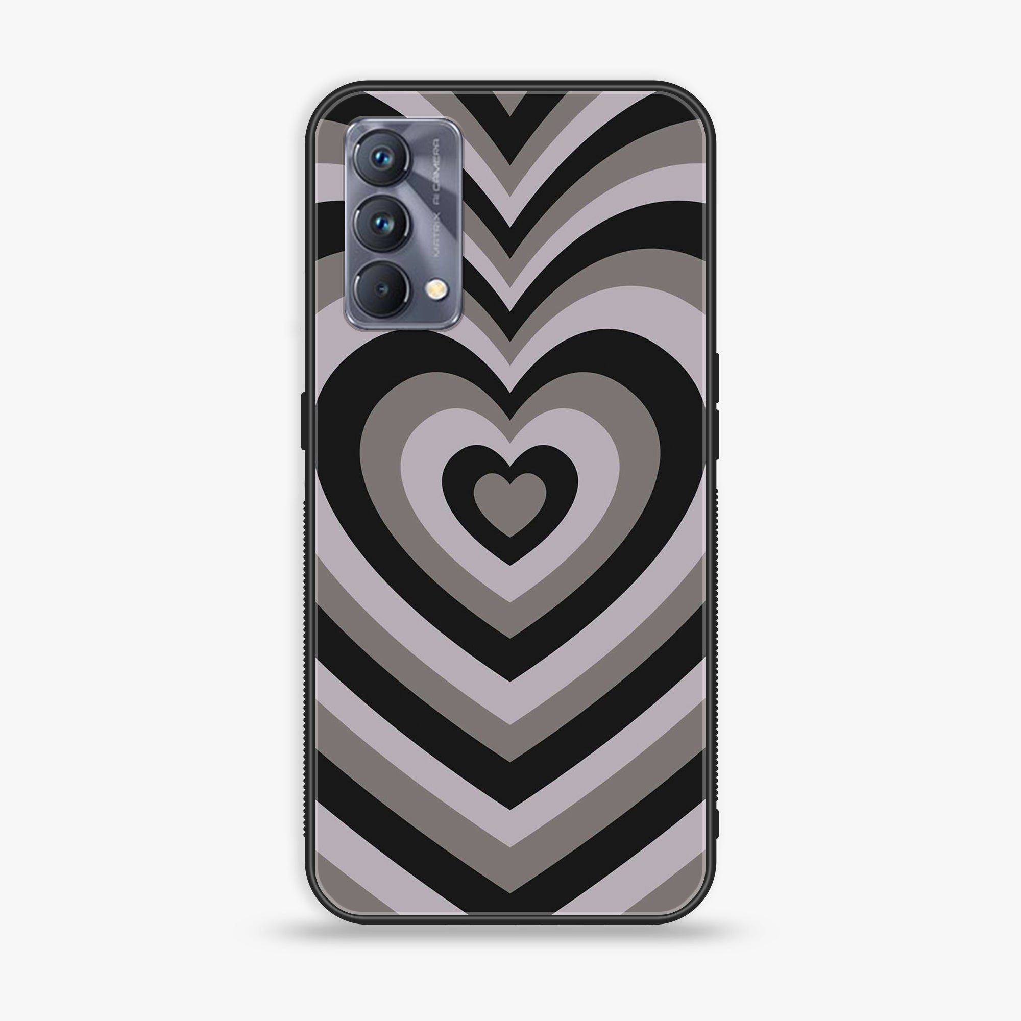 Realme GT Master Edition  Heart Beat Series  Premium Printed Glass soft Bumper shock Proof Case