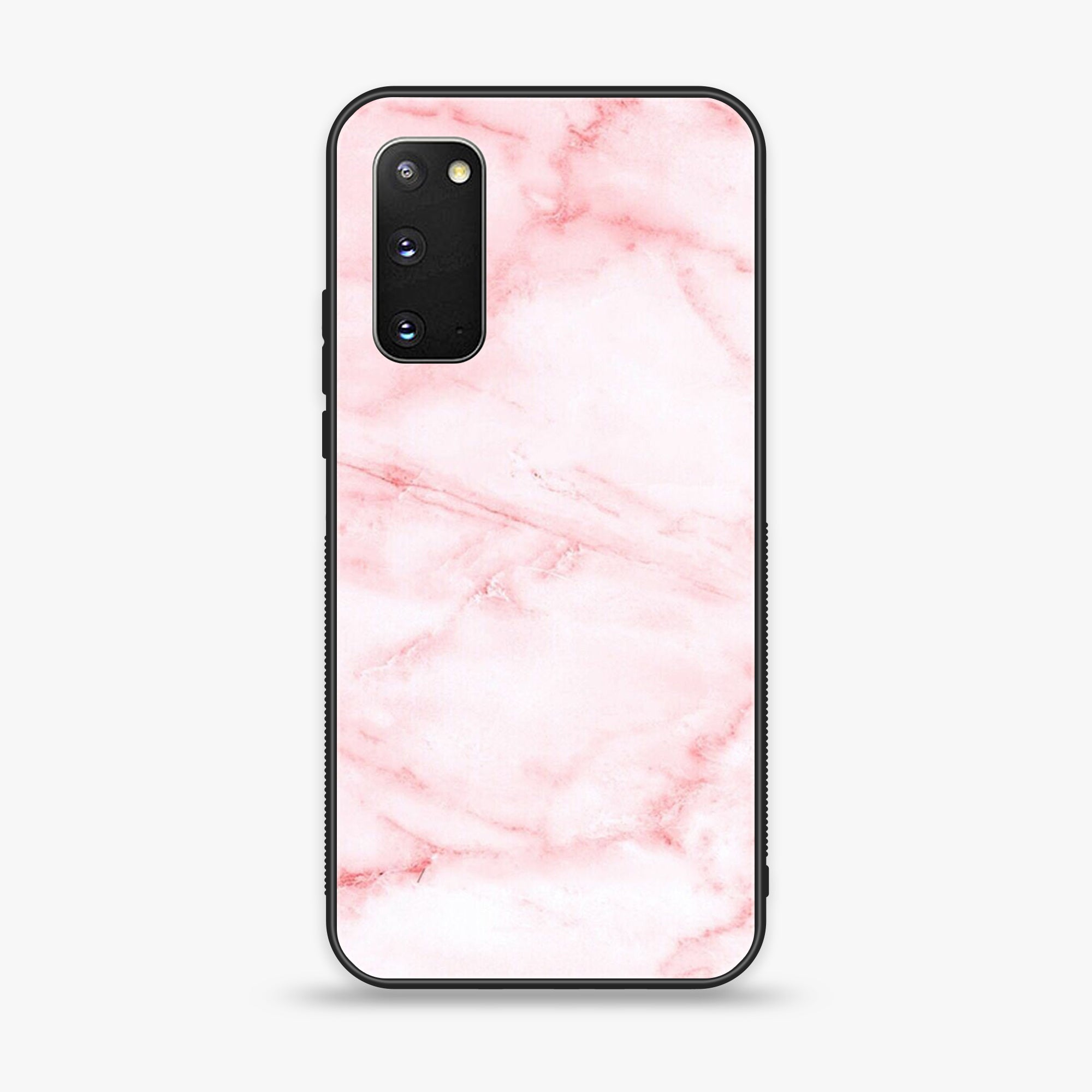 Samsung Galaxy S20 - Pink marble Series - Premium Printed Glass soft Bumper shock Proof Case
