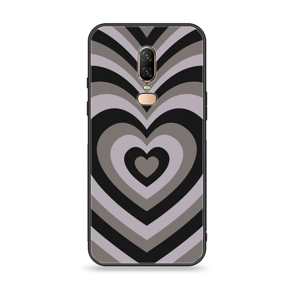 OnePlus 6 - Heart Beat Series - Premium Printed Glass soft Bumper shock Proof Case