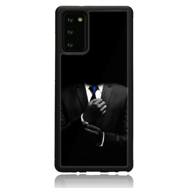 Samsung Galaxy Note 20 - Black Art Series - Premium Printed Glass soft Bumper shock Proof Case