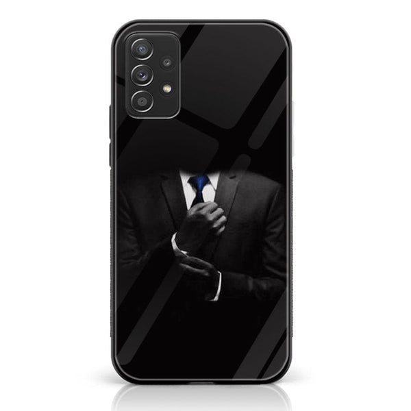 Samsung Galaxy A32 4G- Black Art Series - Premium Printed Glass soft Bumper shock Proof Case