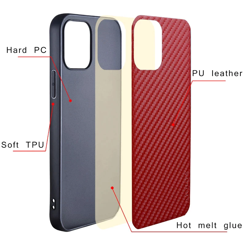 MI 11 Carbon Fiber Texture Shockproof case with camera Protection