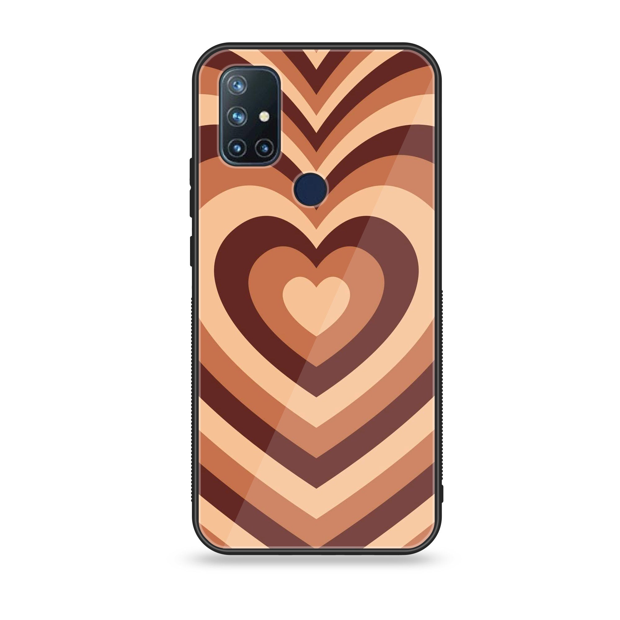 OnePlus Nord N10-Heart Beat Series - Premium Printed Glass soft Bumper shock Proof Case