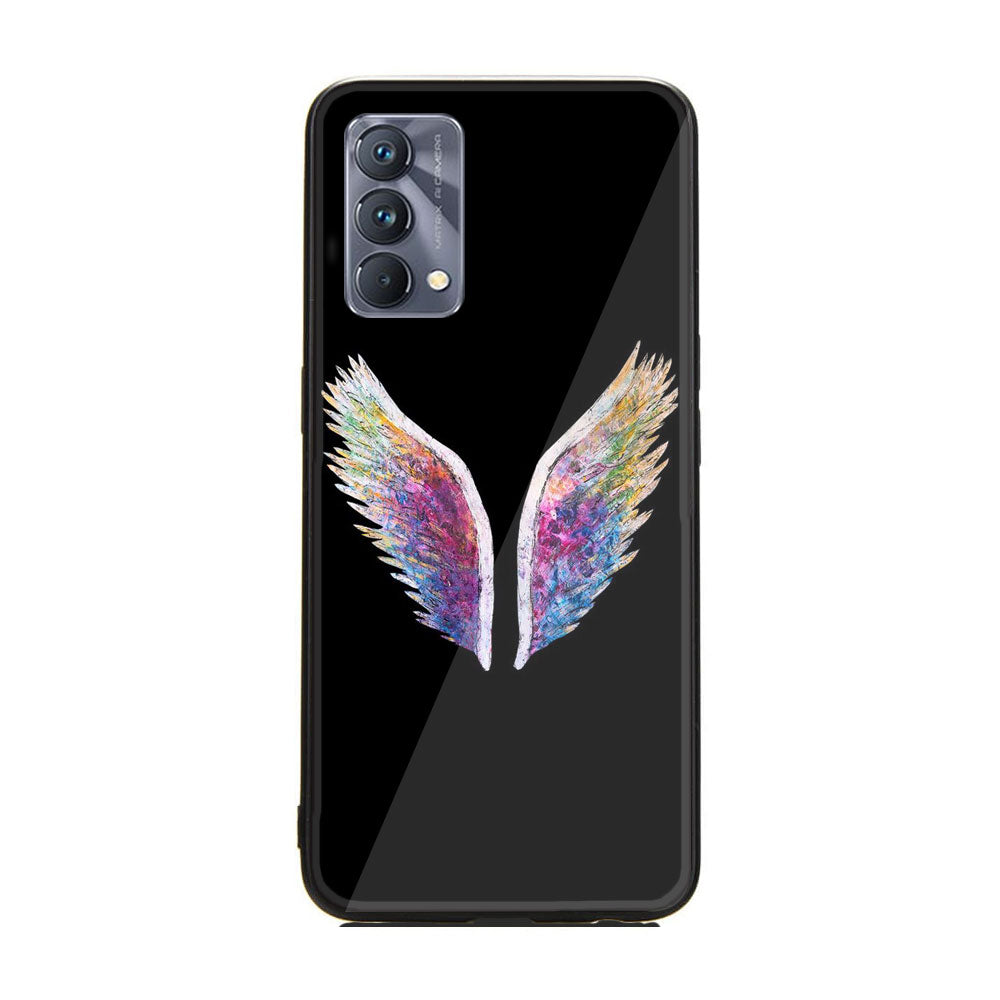 Realme GT Master Edition Angel Wings Series  Premium Printed Glass soft Bumper shock Proof Case