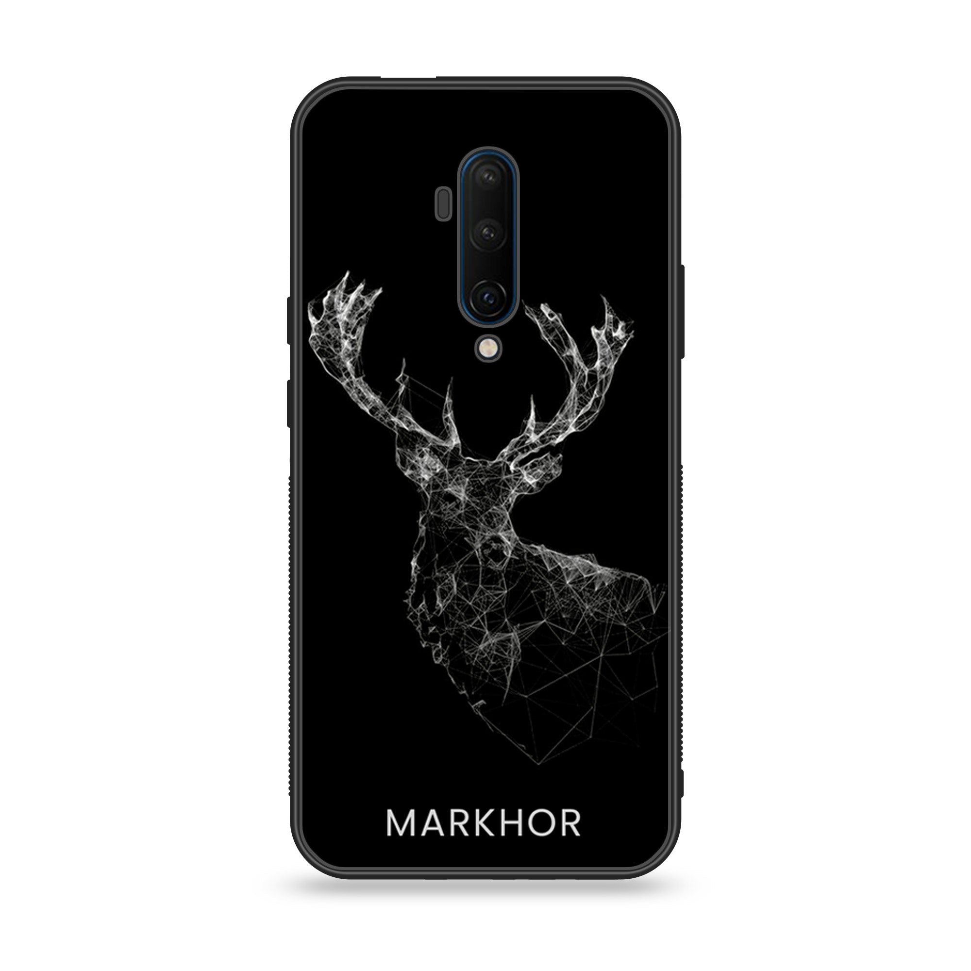 OnePlus 7T Pro - Markhor Series - Premium Printed Glass soft Bumper shock Proof Case