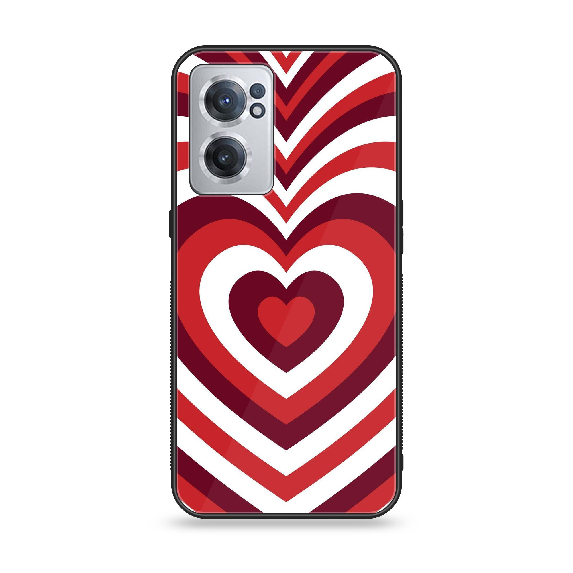 OnePlus Nord CE 2 5G -Heart Beat Series - Premium Printed Glass soft Bumper shock Proof Case