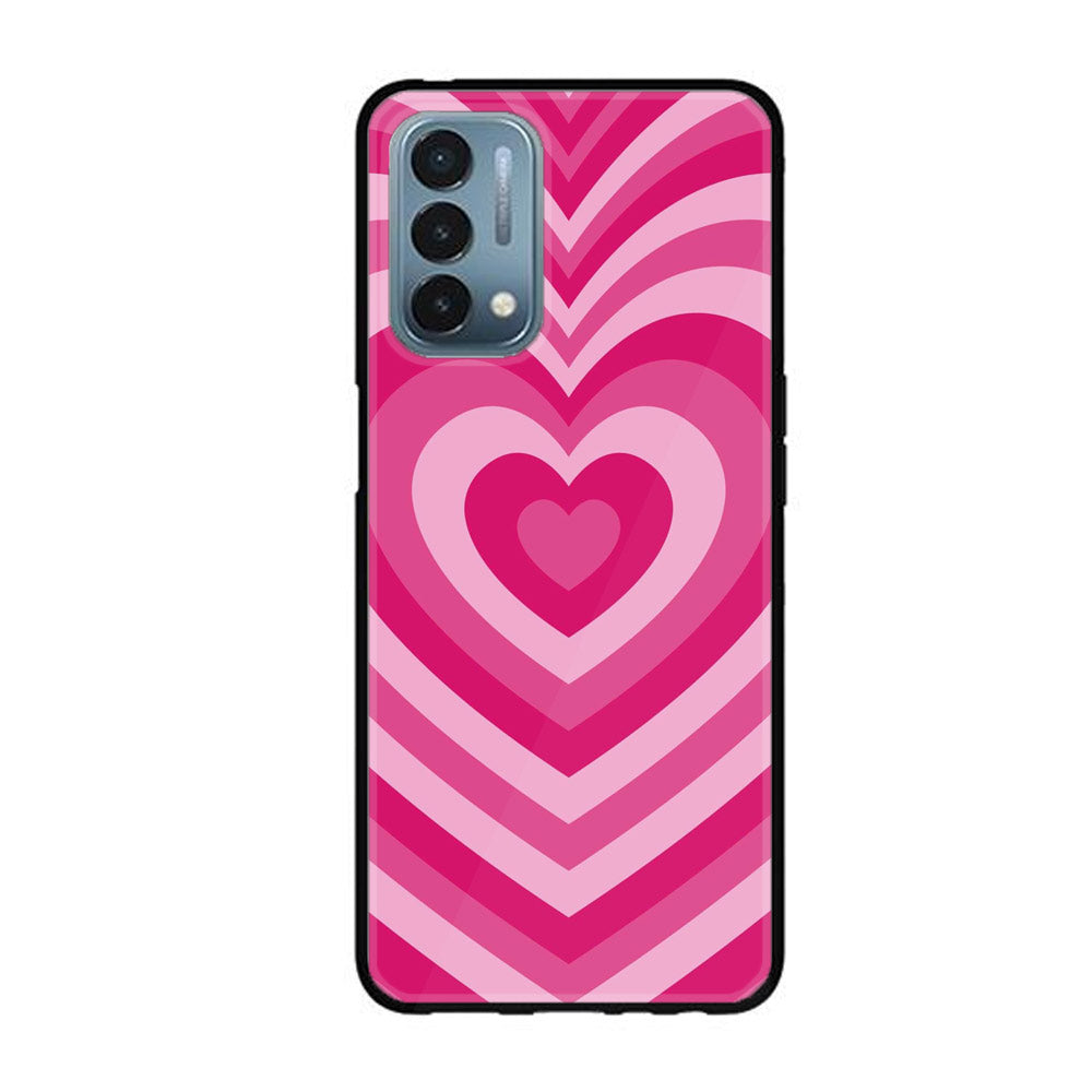 OnePlus Nord N200 5G - Heart Beat Series - Premium Printed Glass soft Bumper shock Proof Case