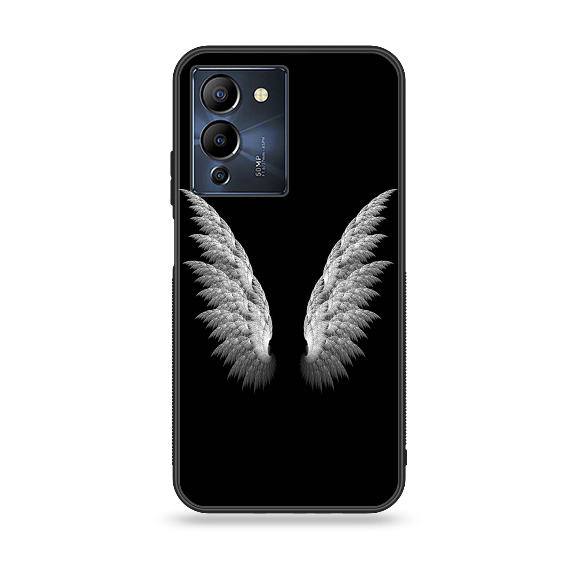 Infinix Note 12 G96 Angel Wings Series Premium Printed Glass soft Bumper shock Proof Case