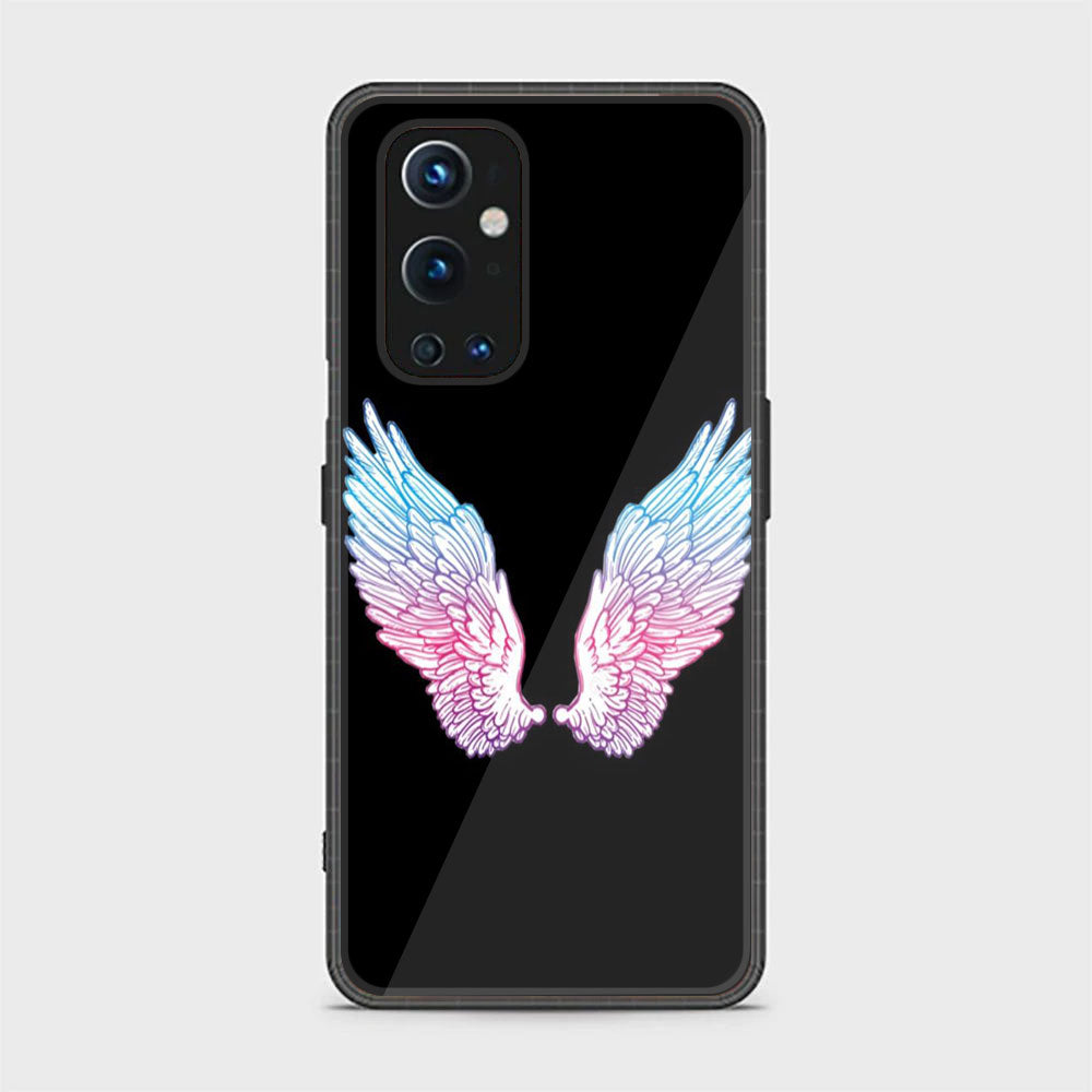 OnePlus 9 Pro - Angel Wings Series - Premium Printed Glass soft Bumper shock Proof Case