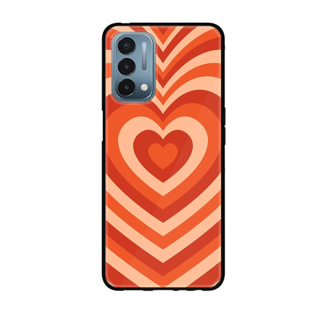 OnePlus Nord N200 5G - Heart Beat Series - Premium Printed Glass soft Bumper shock Proof Case