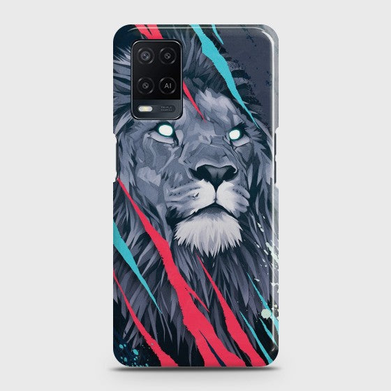 OPPO A54 Abstract Animated Lion Customized Case