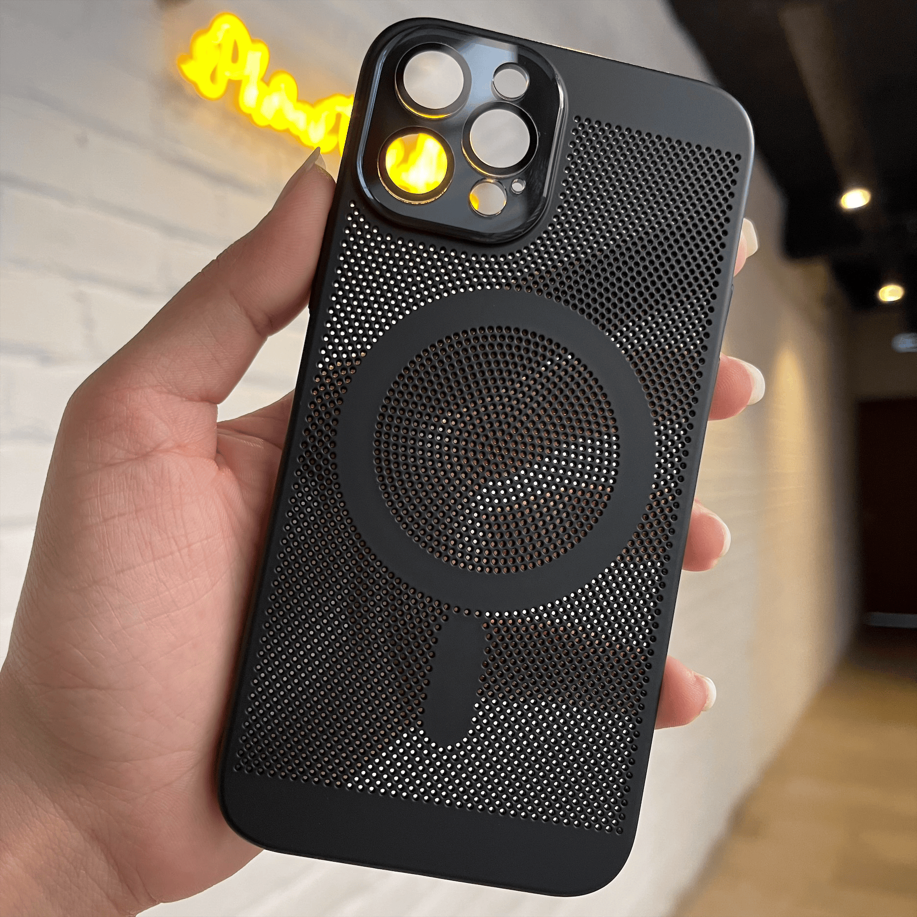 iPhone 11 Pro Cooling MagSafe Case with Built-in Camera Glass Protection