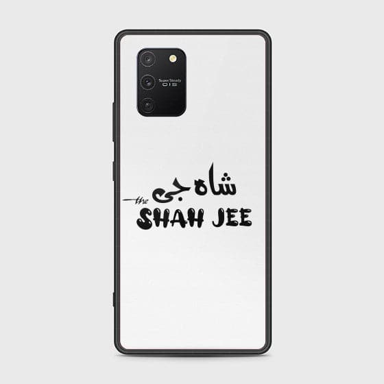 Samsung Galaxy A91 Caste Name Shah Jee Glass Case