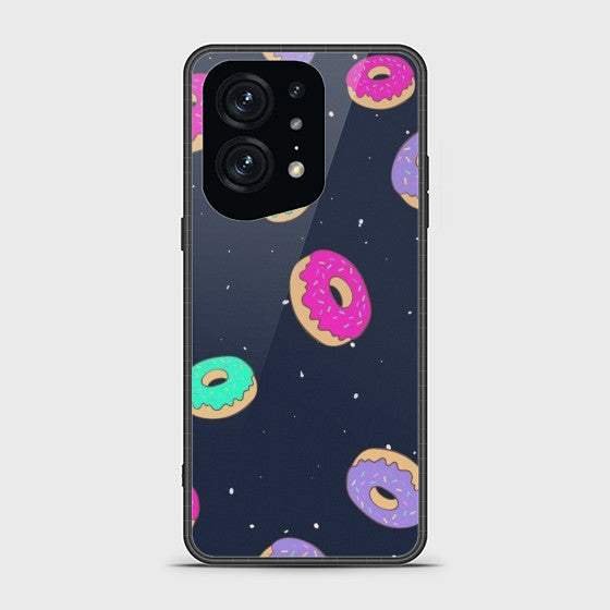 Oppo Find X5 Pro Colorful Donuts Glass Case