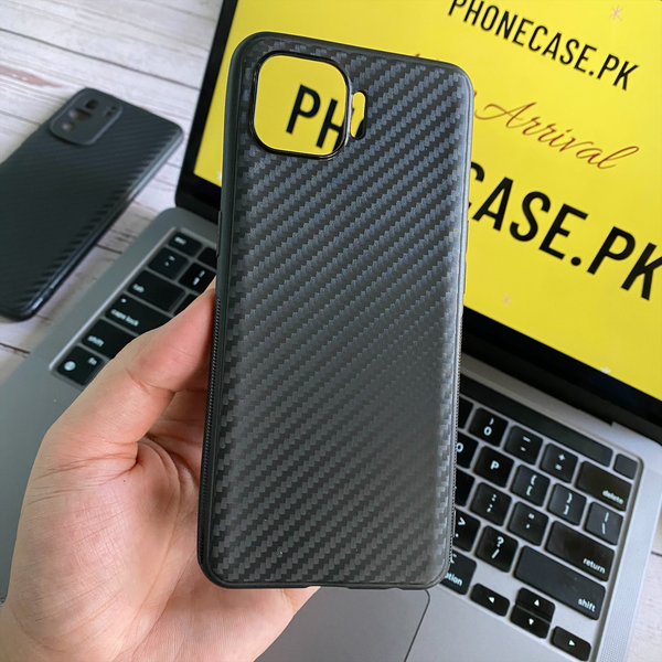 Oppo F17 Pro Carbon Fiber Texture Shockproof case with camera Protection