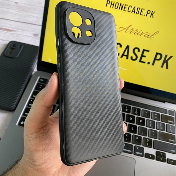 MI 11 Carbon Fiber Texture Shockproof case with camera Protection