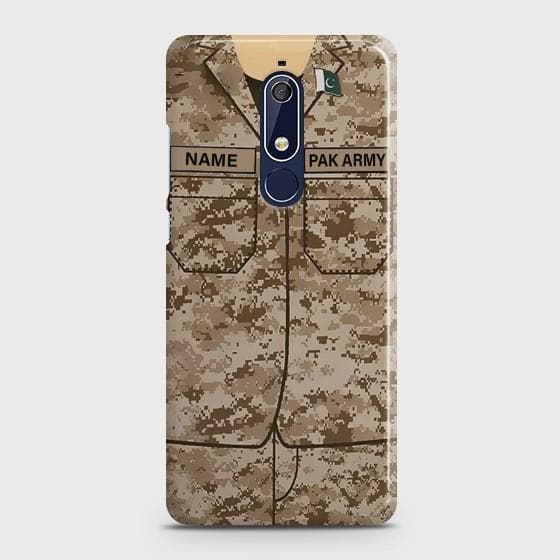 Nokia 5.1 Army Costume With Custom Name Case