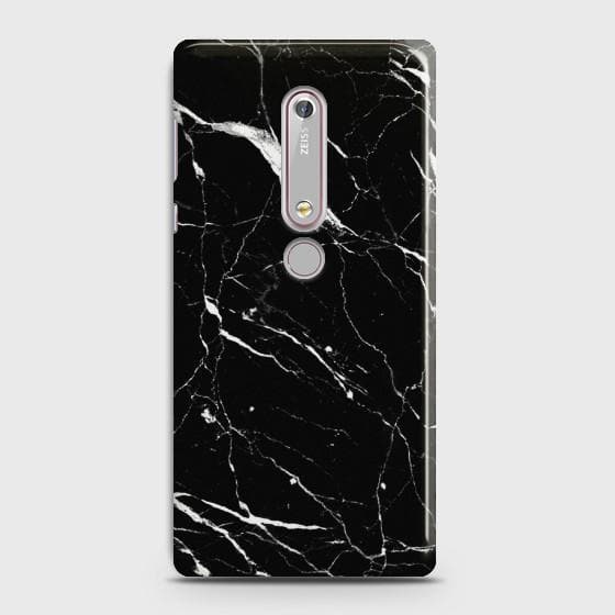 Nokia 6.1 Trendy Black Marble Case