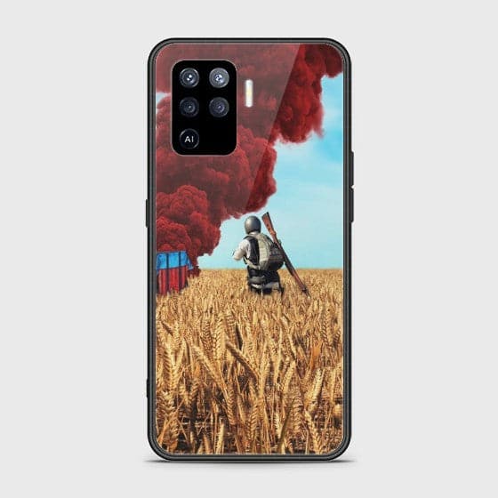 Oppo A94 PUBG Glass Customized Case
