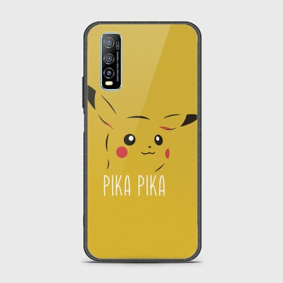 Vivo Y70s Pikachu Glass Customized Case