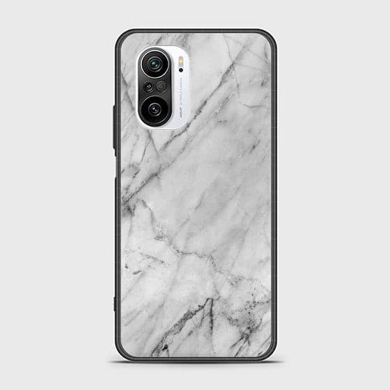 Xiaomi Redmi K40 Realistic White Marble Glass Customized Case