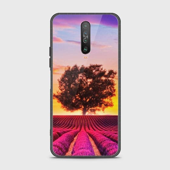 Xiaomi Redmi K30 Violet Lavender Fields Glass Case