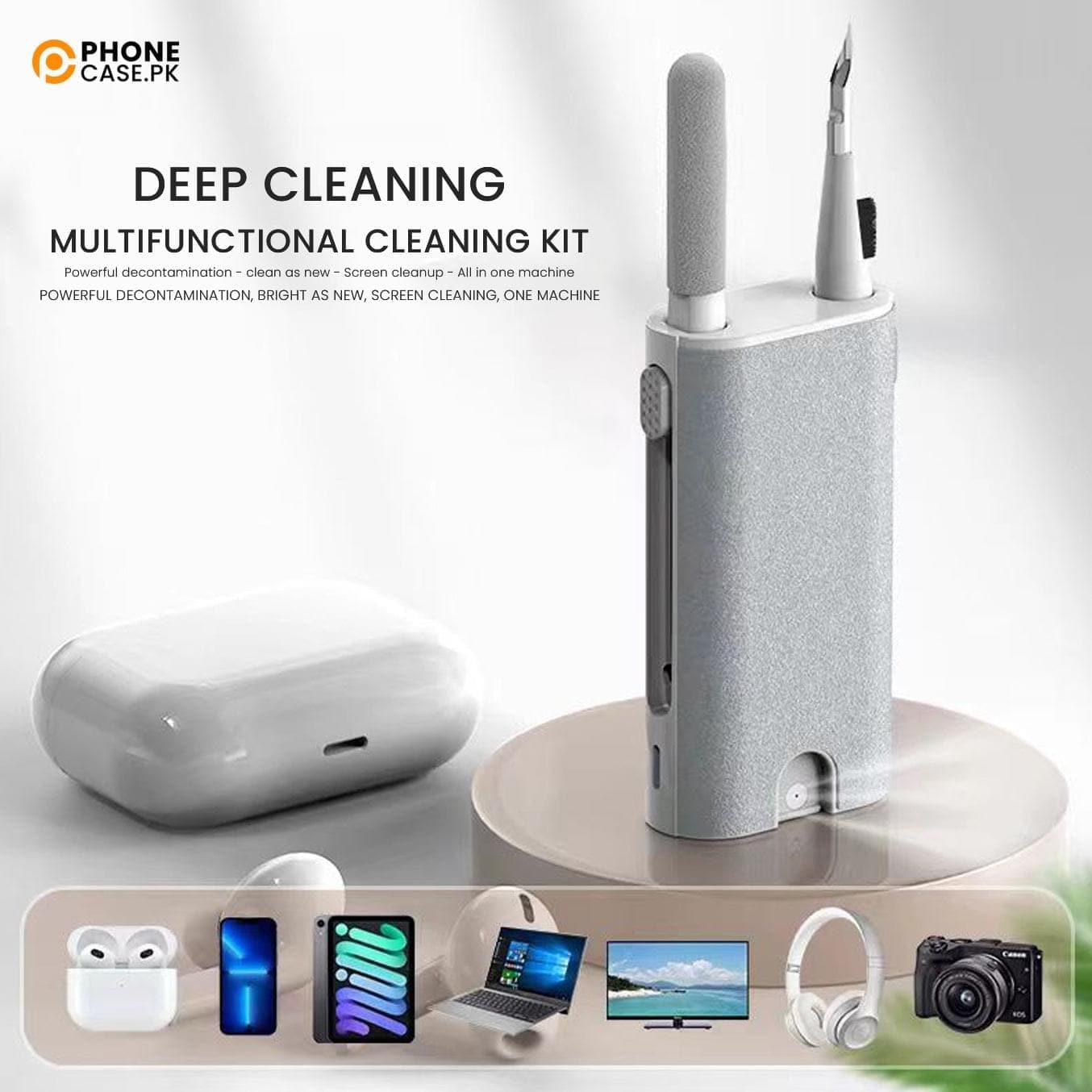 5 in 1 Multi functional Microfiber Spray + Cleaning Pen kit for All Devices