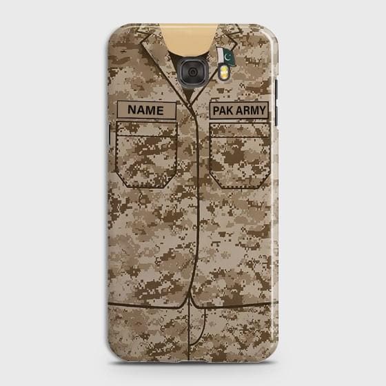 Samsung Galaxy C7 Pro Army shirt with Custom Name Case