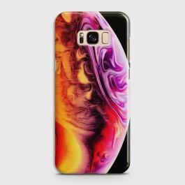 SAMSUNG GALAXY S8 Texture Colorful Moon Case