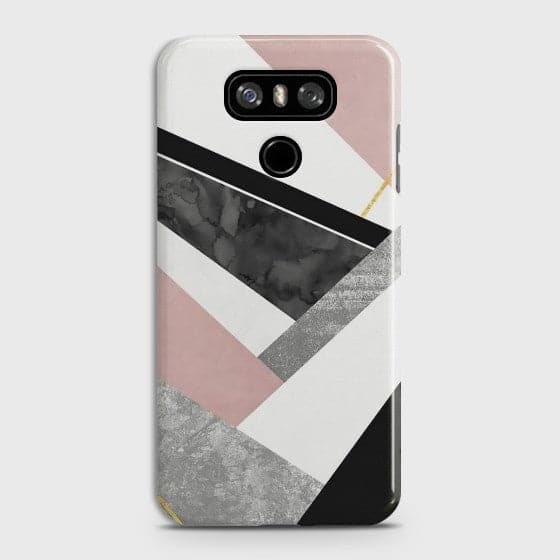 LG G6 Geometric Luxe Marble Case
