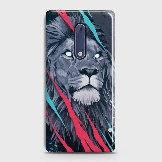 NOKIA 5 Abstract Animated Lion case