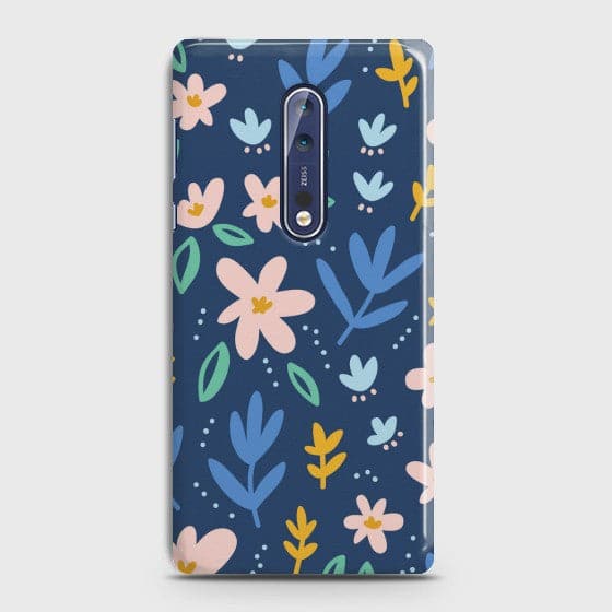 Nokia 8 Colorful Flowers Case