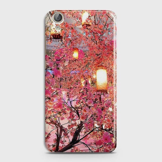 Huawei Y6II Pink blossoms Lanterns Case