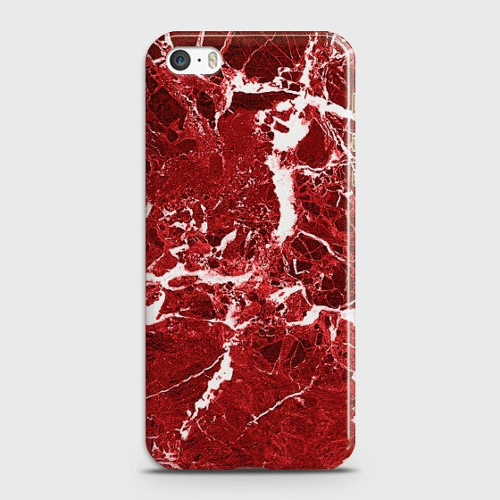 IPHONE 5/5C/5S Deep Red Marble Case