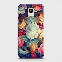 SAMSUNG GALAXY J6 (2018) Vintage Colorful Flowers Case
