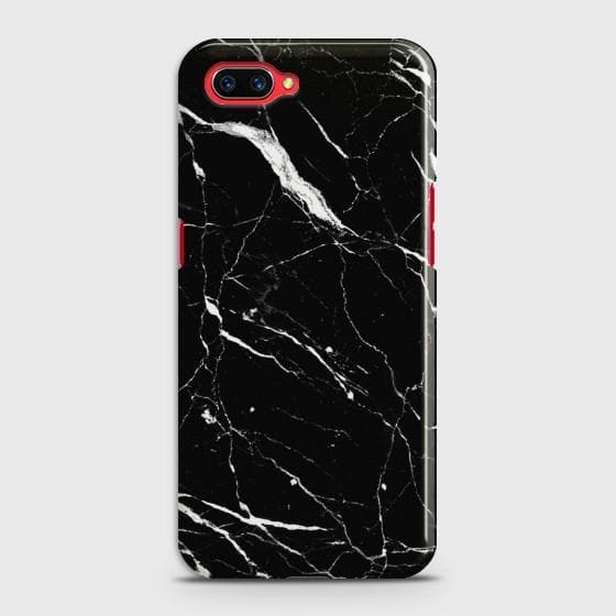 OPPO A5 Trendy Black Marble Case