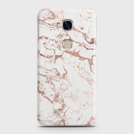 HUAWEI HONOR 5X Chick RoseGold Marble Case