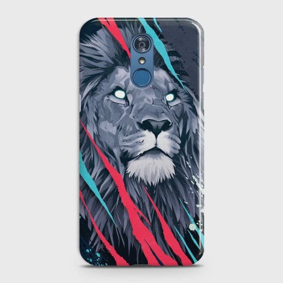 LG Q7 Abstract Animated Lion Case