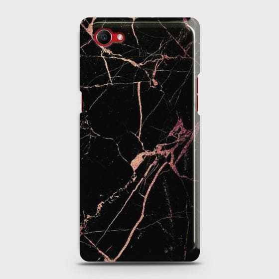 Oppo F7 YouthBlack Rose Gold Marble Case