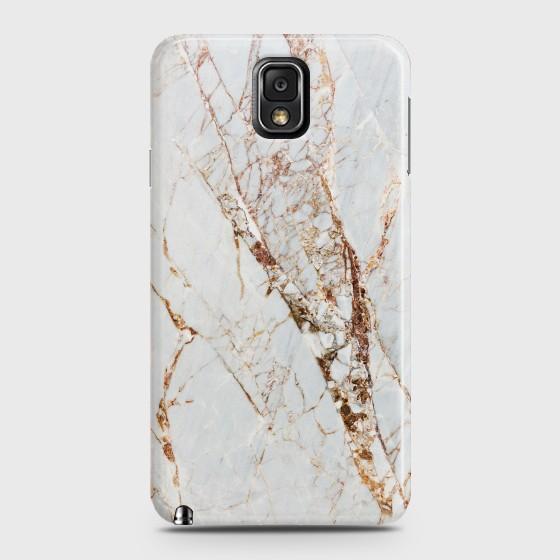 SAMSUNG GALAXY NOTE 3 White & Gold Marble Case