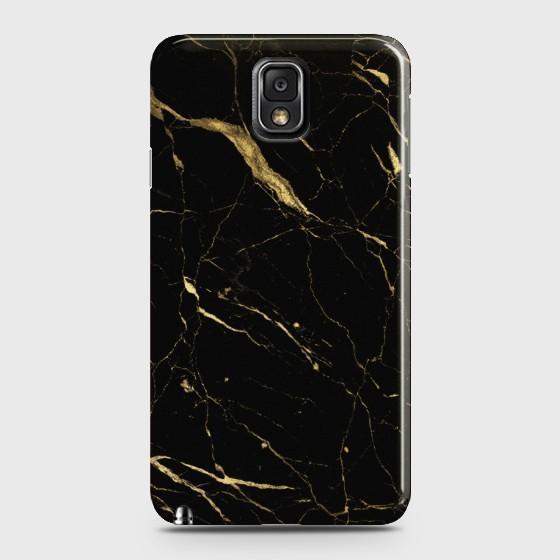 SAMSUNG GALAXY NOTE 3 Classic Golden Black Marble Case