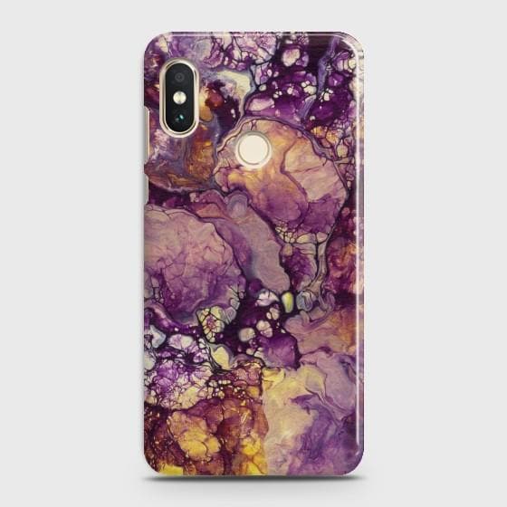 XIAOMI MI 8 Purple Agate Marble Case