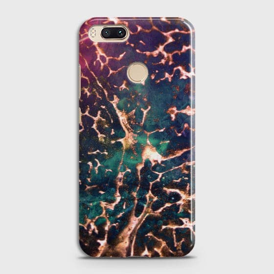 XIAOMI MI 5X Teal Amazing Marble Design Case