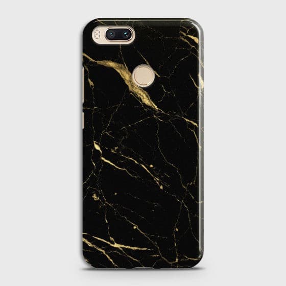 XIAOMI MI 5X Classic Golden Black Marble Case