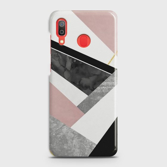 SAMSUNG GALAXY A20 Geometric Luxe Marble Case